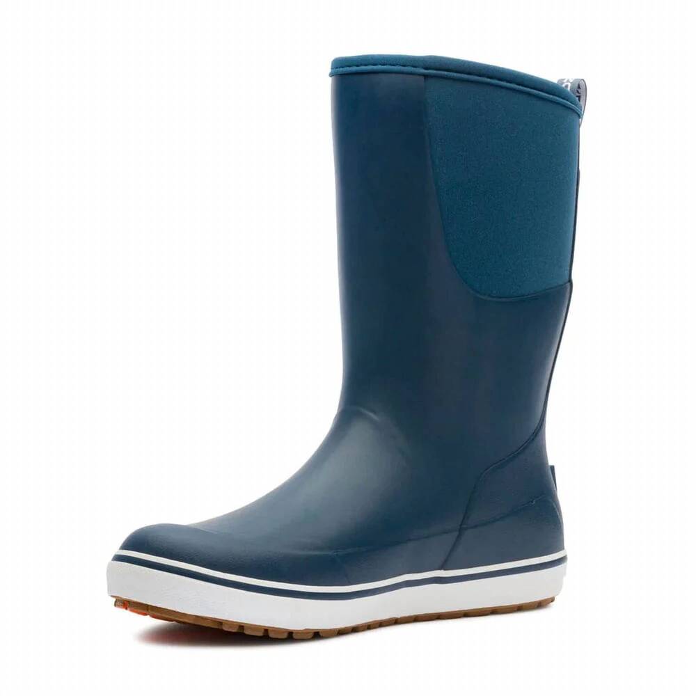 NEW GRUNDENS men's deck boot - 12" in navy